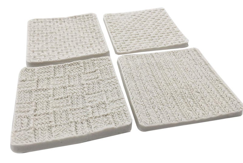 KOOTIPS Fondant Impression Mat, Sweater Texture Design Silicone Cake Decorating Supplies for Cupcake Wedding Cake Decoration - Image 4